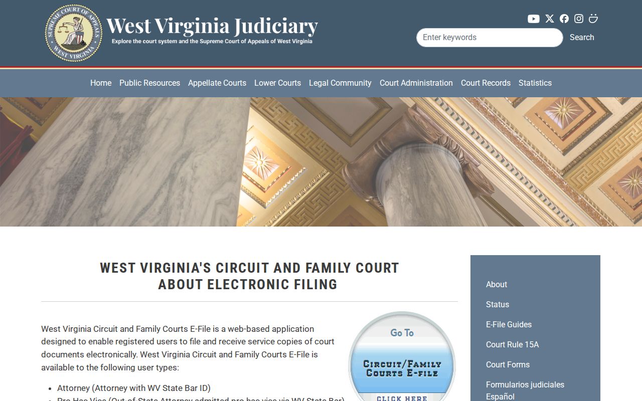 Mineral County Circuit and Family court record e-filing overview
